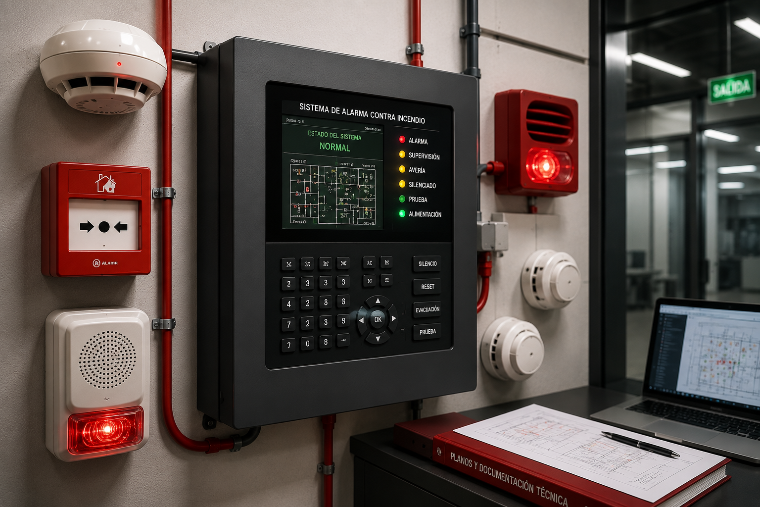 alarmas contra incendio